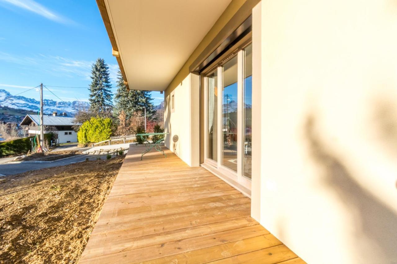 2 Pieces Vue Domaine Skiable Proche Arret Navette - Chalet Perrette Apartment Saint-Gervais-les-Bains Luaran gambar